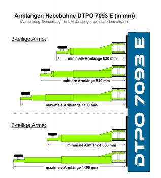 DTPO 9090 EP - 2-Säulen-Hebebühne elektrisch 4.5T HYDROLOCK